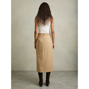 REISS OAKLEY Cargo Pencil Skirt With Cotton